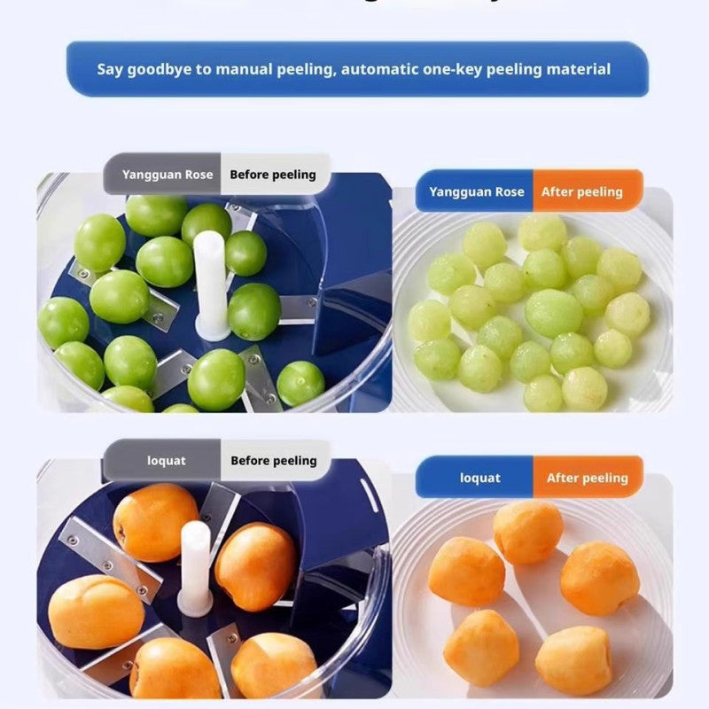 Electric Grape & Garlic Peeler Machine – Automatic Fruit & Garlic Skin Remover | Fast Peeling Kitchen Gadget for Home Use