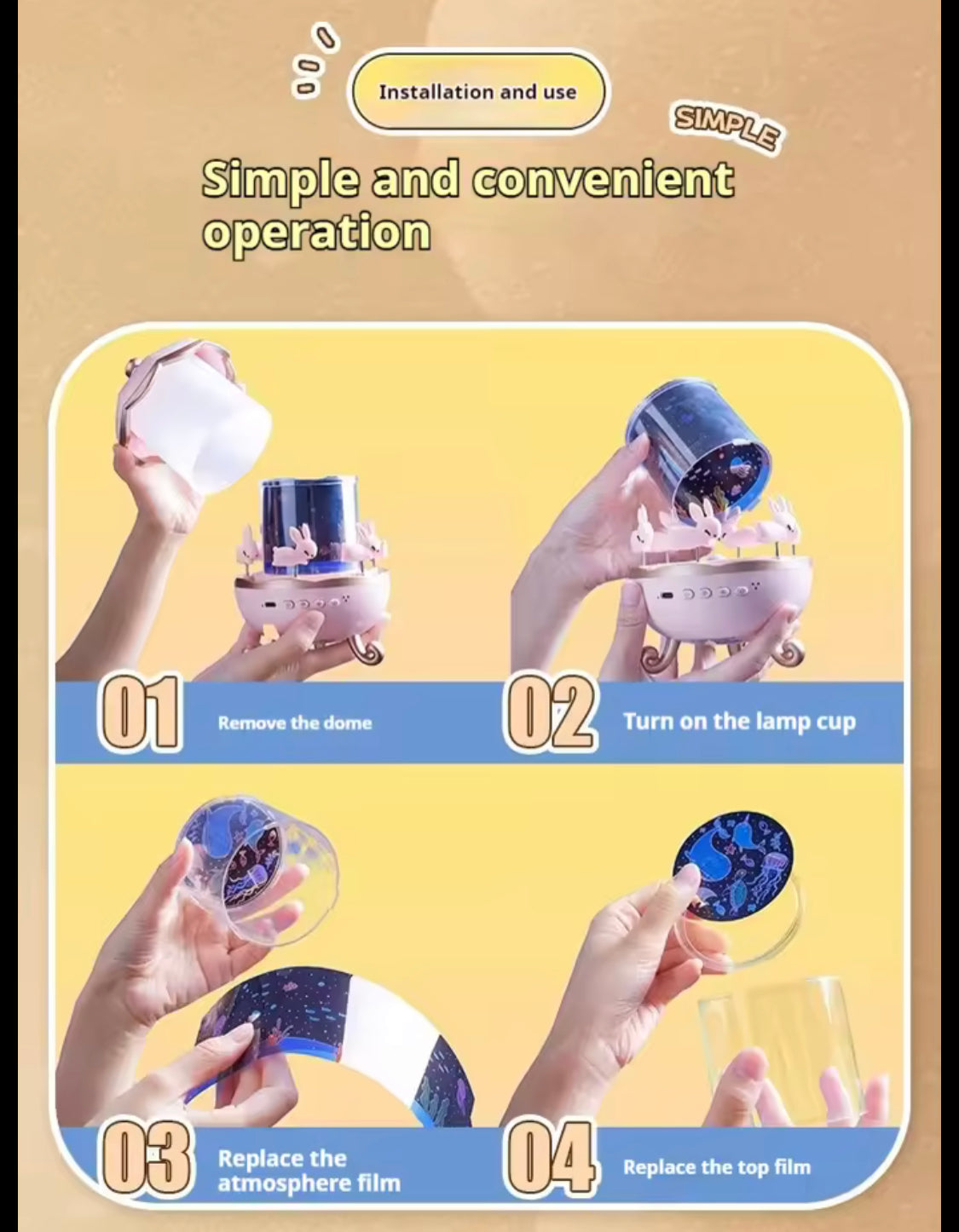 360° Rotating Galaxy Solar System Projector, 360° Rotating Kids Star Night Light Projector, Kids Home Decoration Lamp