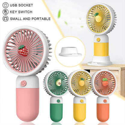 Mini Hand Fan – Portable USB Rechargeable Cooling Fan for Summer Heat