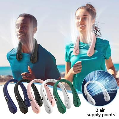 Hands-Free Portable Neck Fan – Powerful Cooling Anywhere 🧊