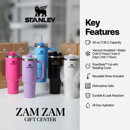 Original Stanley 40oz Quencher Tumbler - Vacuum Insulated | 5 Colors Available