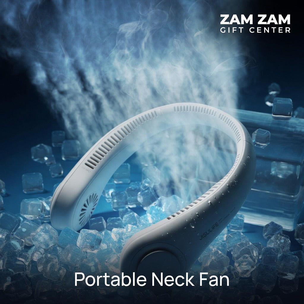 Hands-Free Portable Neck Fan – Powerful Cooling Anywhere 🧊